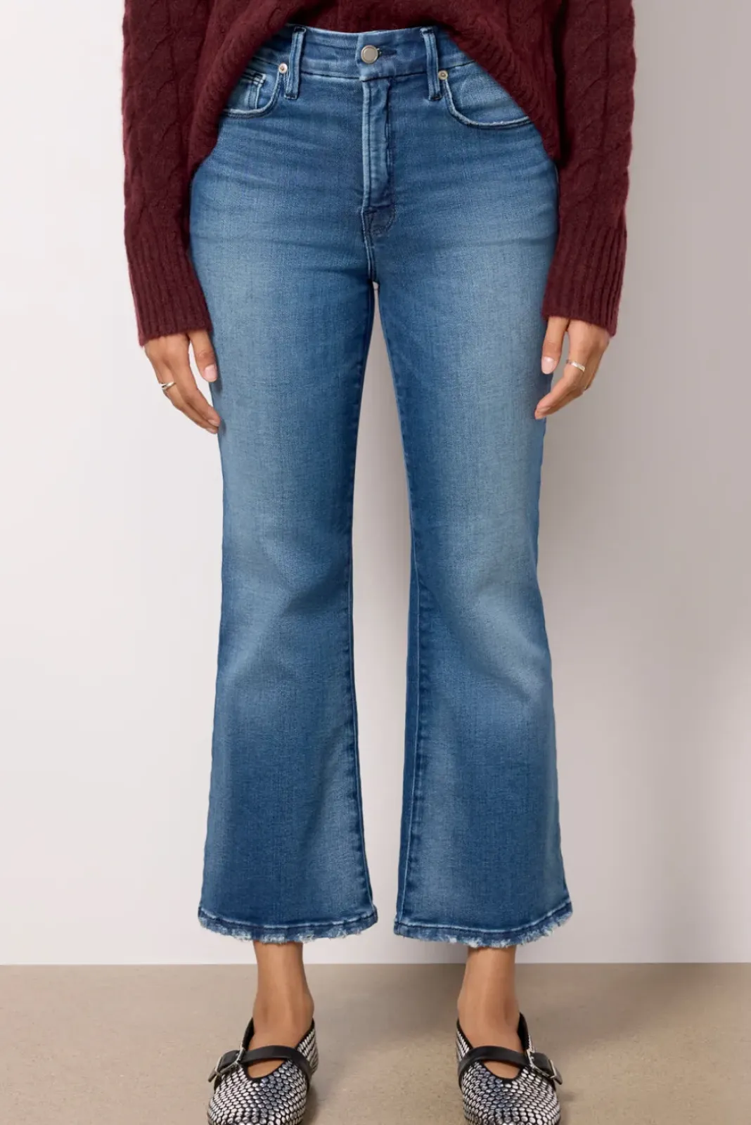 Jeans<GOOD AMERICAN Good Legs Crop Mini Boot I891