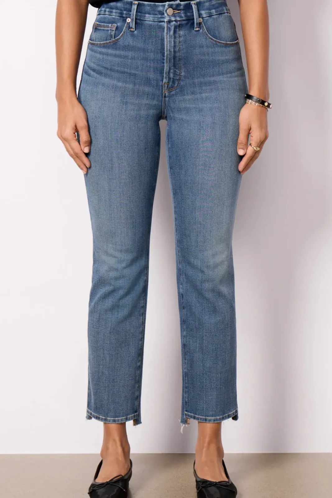 Jeans<GOOD AMERICAN Good Legs Straight Indigo855