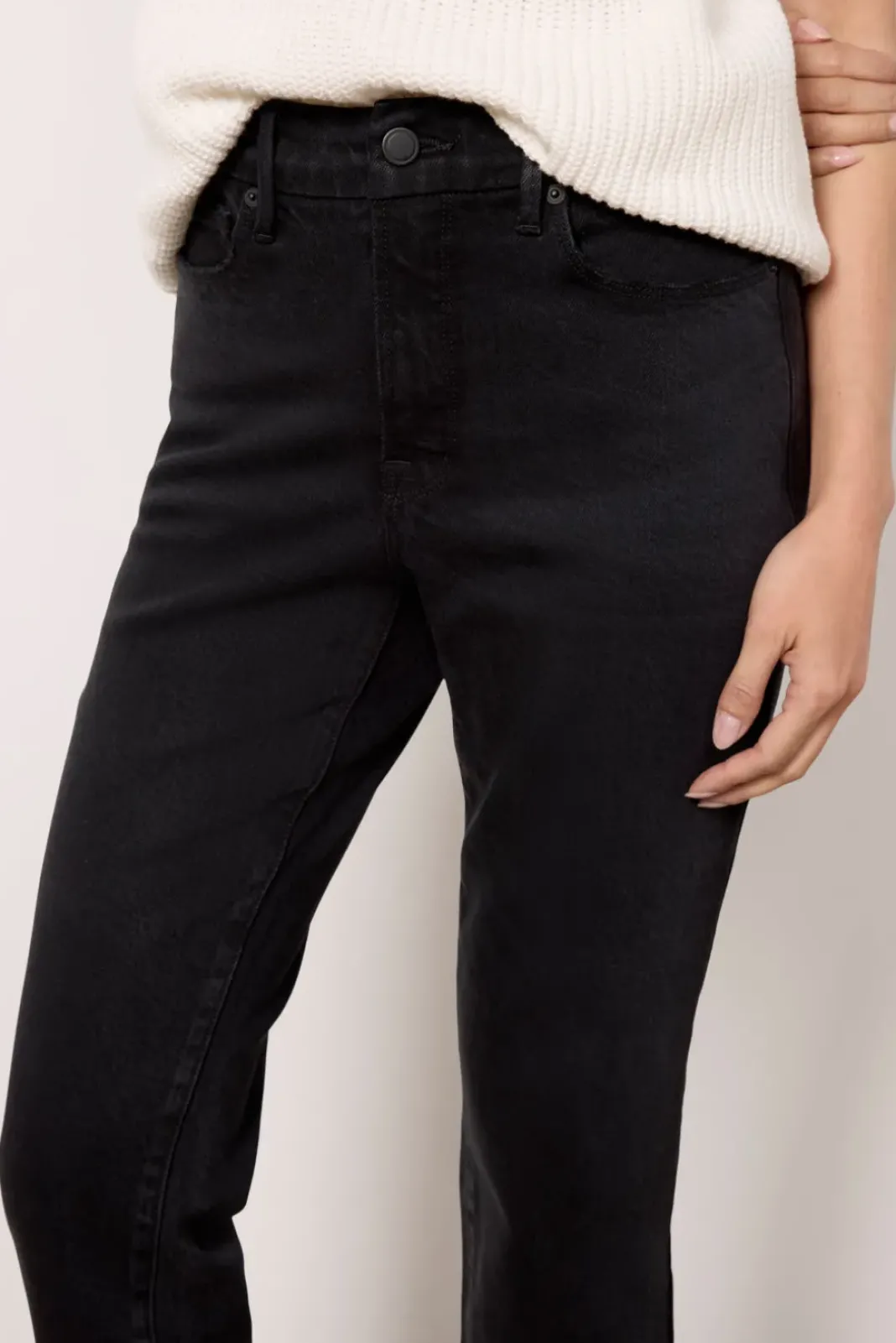 Jeans<GOOD AMERICAN Good Petite Straight Black340