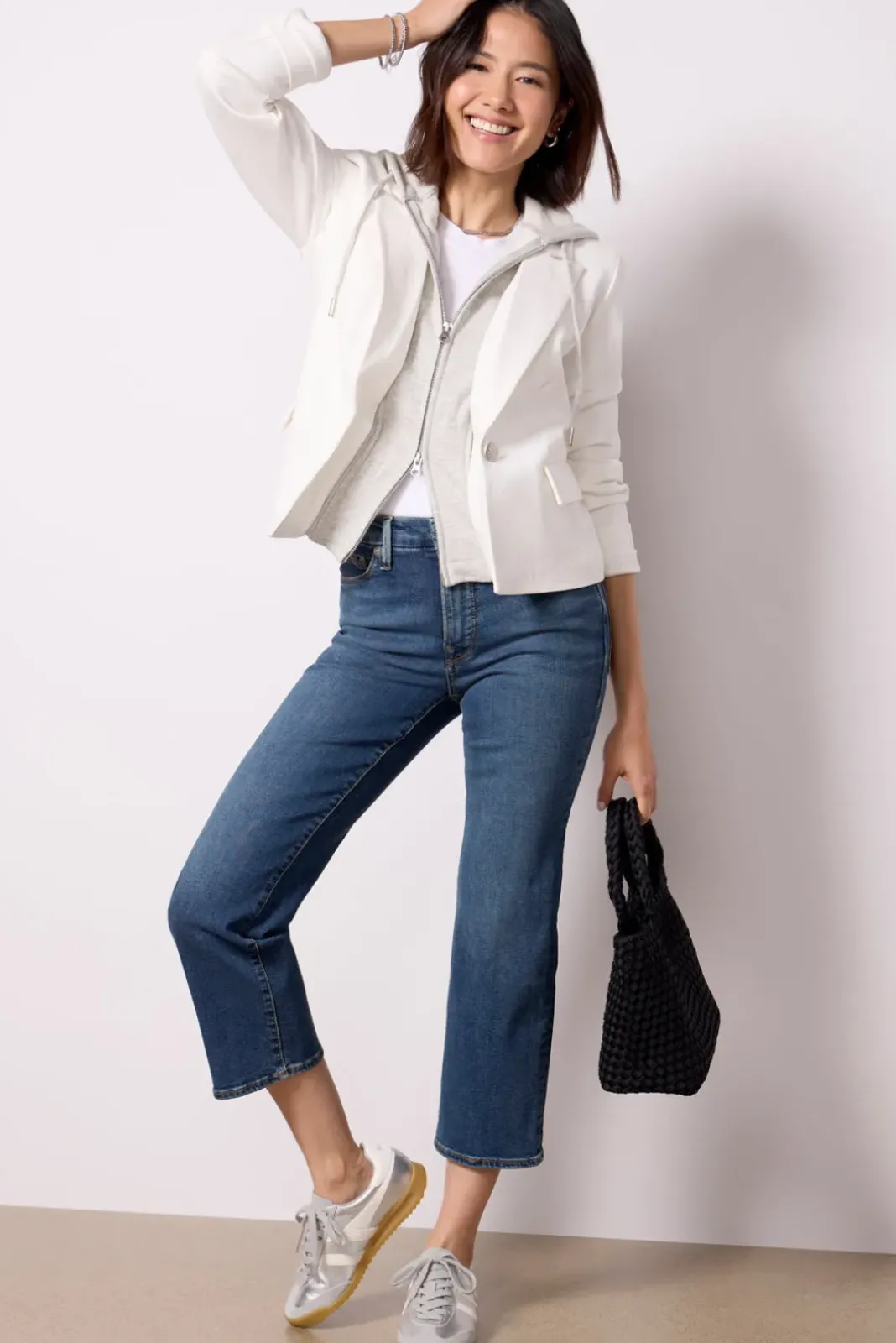 Jeans<GOOD AMERICAN Good Petite Straight Blue004