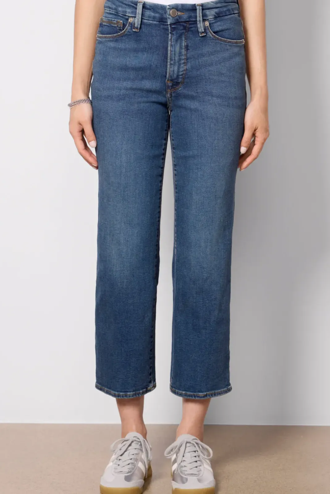 Jeans<GOOD AMERICAN Good Petite Straight Blue004