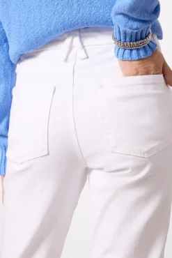 Jeans<GOOD AMERICAN Good Petite Straight Raw Hem White037