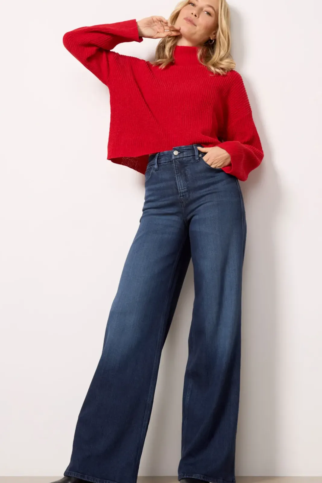 Jeans<GOOD AMERICAN Good Skate Indigo516