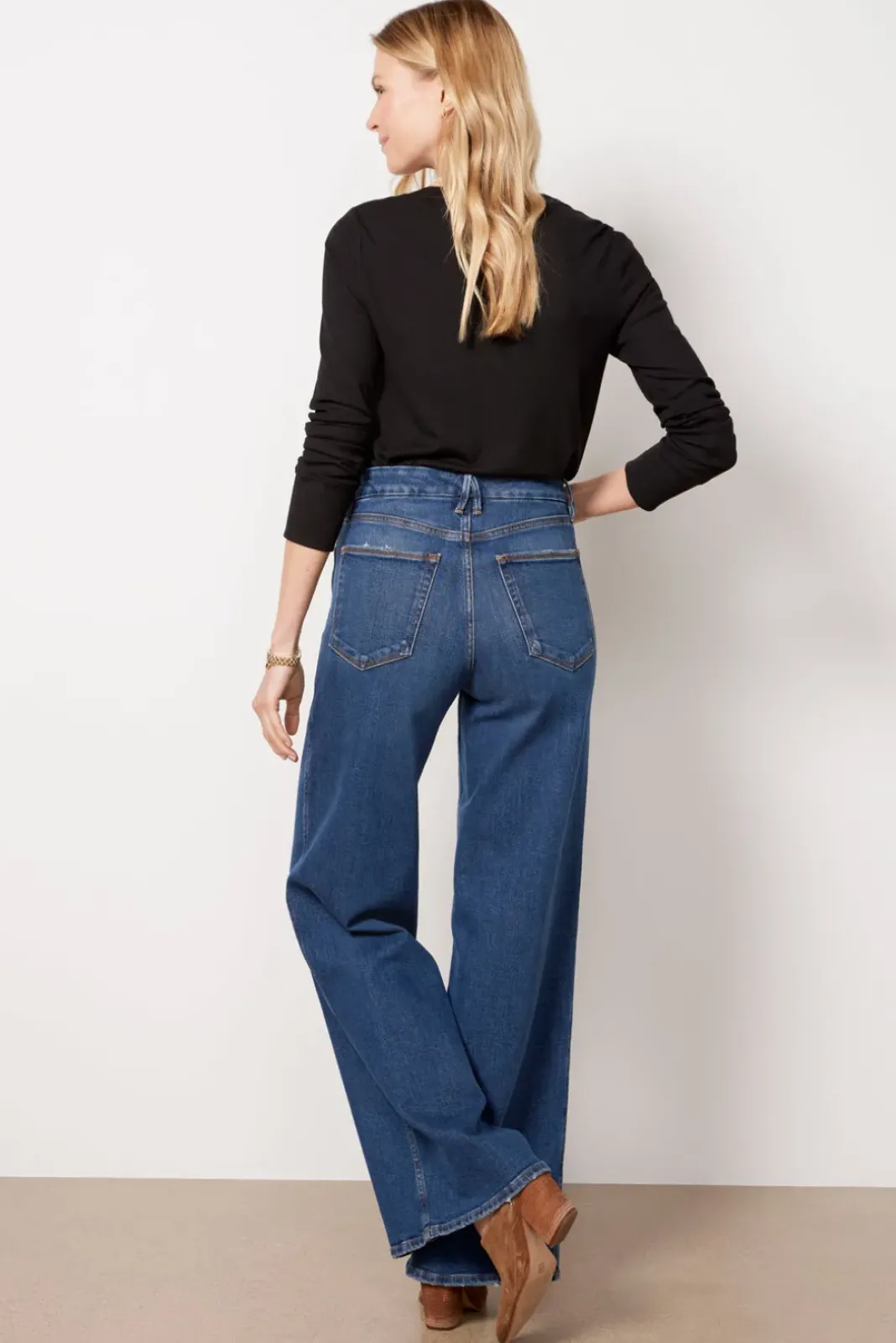 Jeans<GOOD AMERICAN Good Skate Blue383