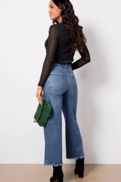 Jeans<GOOD AMERICAN Good Waist Crop Palazzo I737