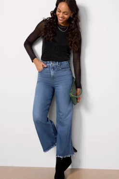 Jeans<GOOD AMERICAN Good Waist Crop Palazzo I737