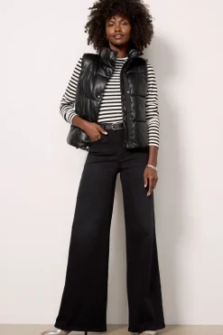 Jeans<GOOD AMERICAN Good Waist Palazzo Black344
