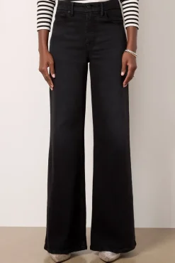 Jeans<GOOD AMERICAN Good Waist Palazzo Black344