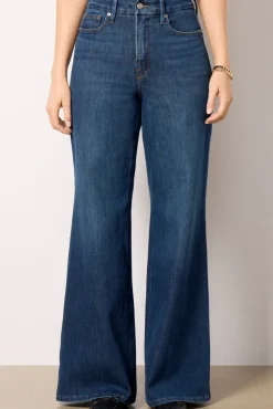 Jeans<GOOD AMERICAN Good Waist Palazzo Indigo977
