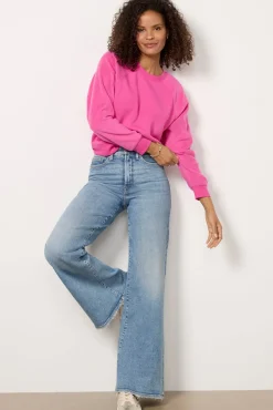Jeans<GOOD AMERICAN Good Waist Palazzo Indigo746