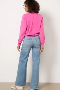 Jeans<GOOD AMERICAN Good Waist Palazzo Indigo746