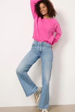 Jeans<GOOD AMERICAN Good Waist Palazzo Indigo746