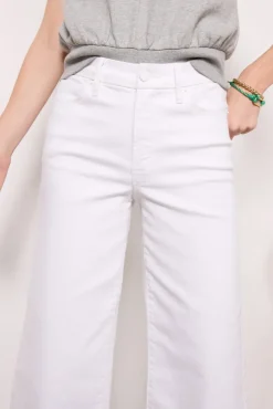 Jeans<GOOD AMERICAN Good Waist Palazzo Crop White002