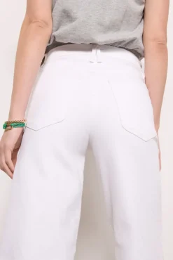 Jeans<GOOD AMERICAN Good Waist Palazzo Crop White002