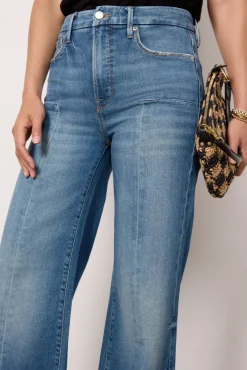 Jeans<GOOD AMERICAN Good Waist Palazzo Seamed Indigo659