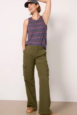 Tops & Tees<EVEREVE Gracie Stripe Tank Washedblack