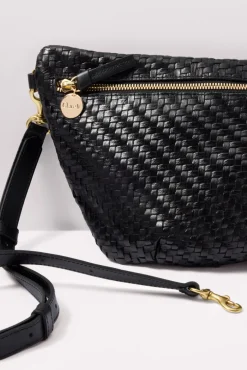 Bags<CLARE V. Grande Fanny Blackwovenzigzag