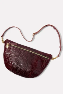 Bags<CLARE V. Grande Fanny Bordeauxcroco
