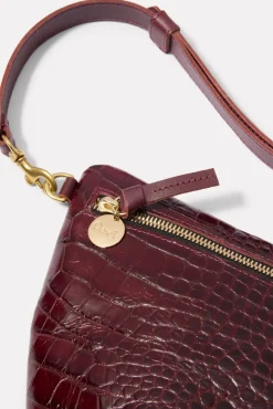 Bags<CLARE V. Grande Fanny Bordeauxcroco