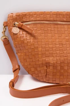 Bags<CLARE V. Grande Fanny Naturalwovencheck
