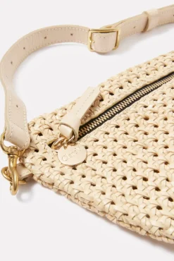 Bags<CLARE V. Grande Fanny Creamrattan