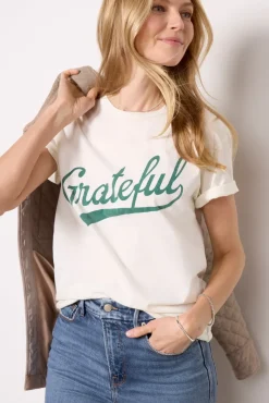 Tops & Tees<RETRO BRAND BLACK LABEL Grateful Tee Antiquewhite