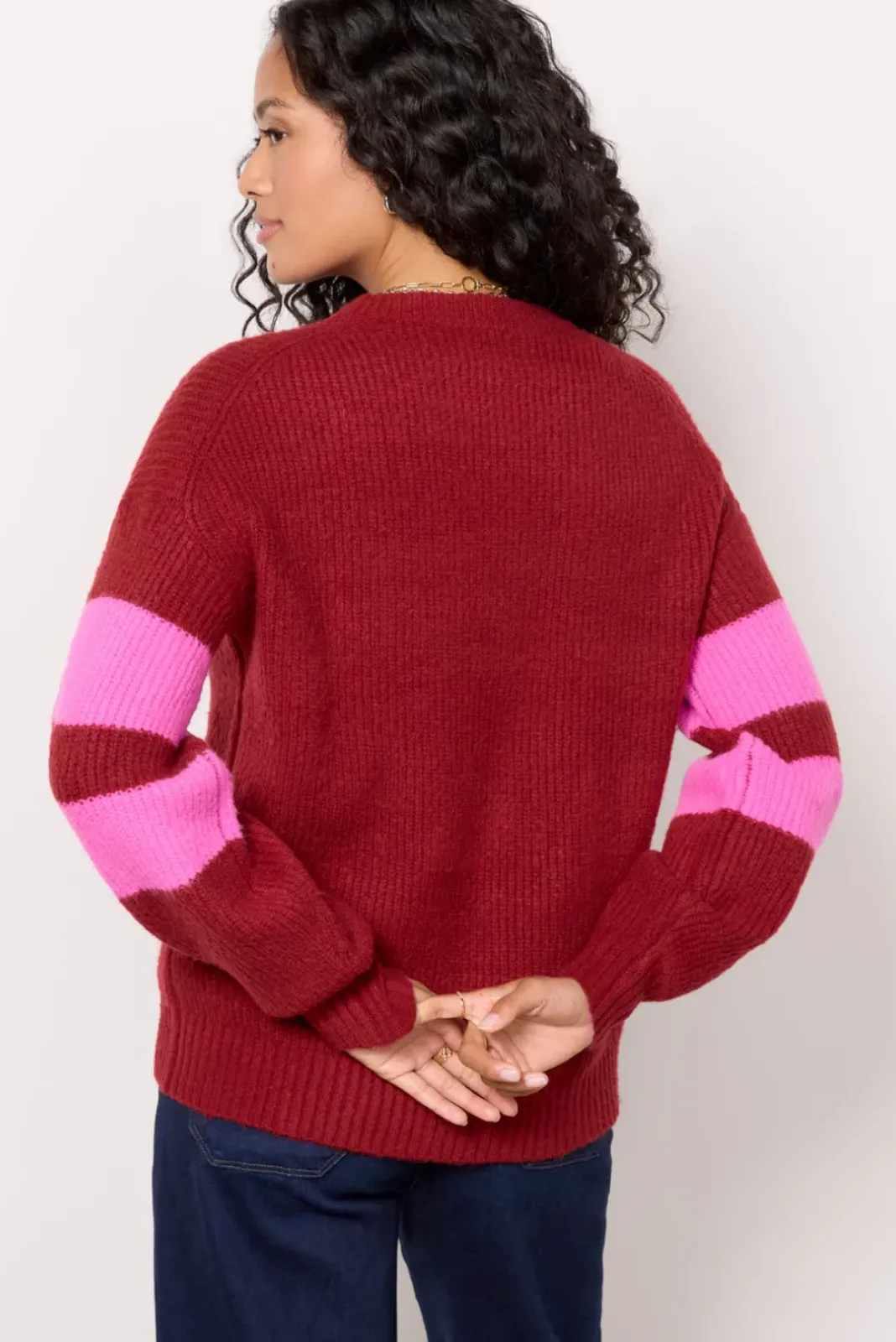 Sweaters<JOHN + JENN Greta Pullover Rosewood/Burgundy
