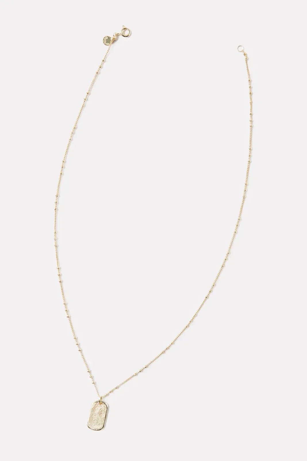 Jewelry<GORJANA Griffin Dog Tag Necklace Gold