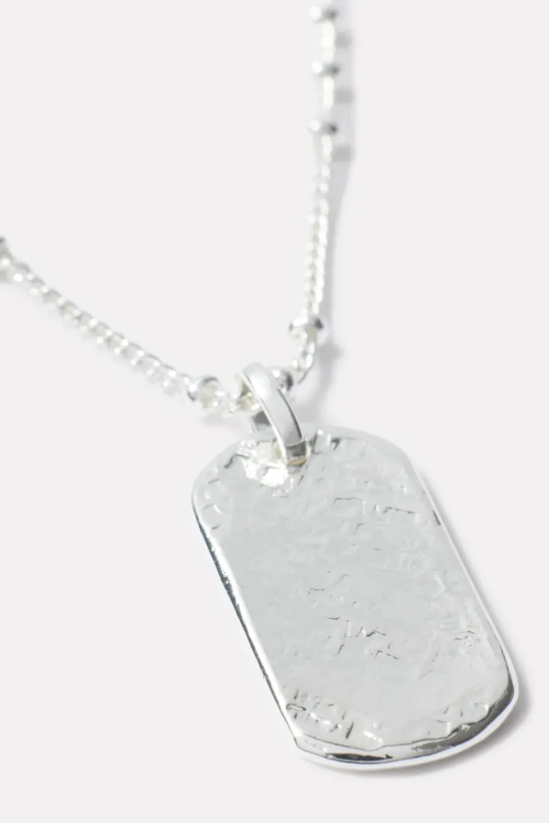 Jewelry<GORJANA Griffin Dog Tag Necklace Silver