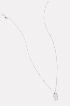 Jewelry<GORJANA Griffin Dog Tag Necklace Silver