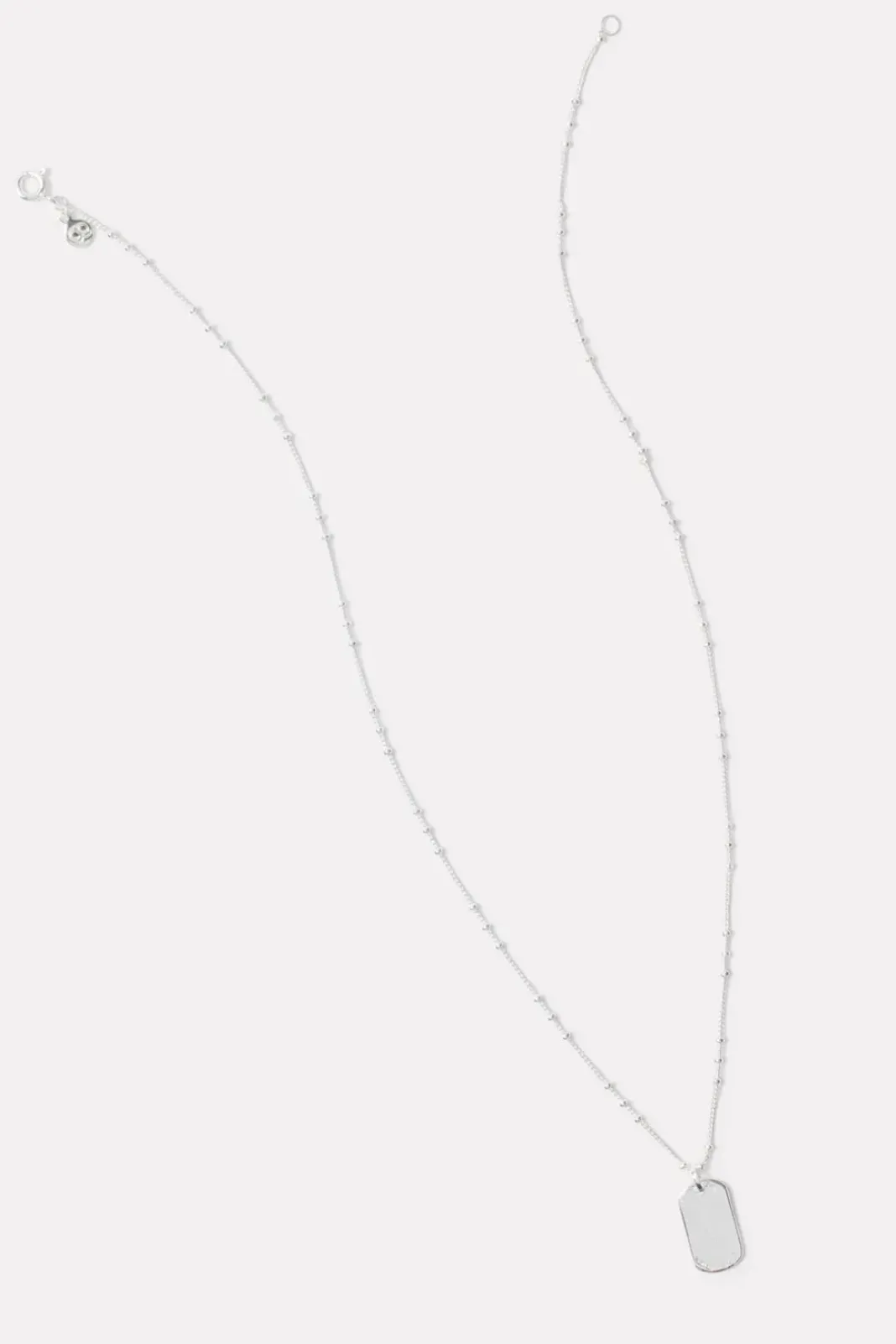 Jewelry<GORJANA Griffin Dog Tag Necklace Silver