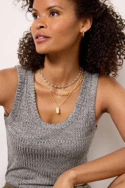 Tops & Tees<EVEREVE Hallie Marl Tank Greymulti