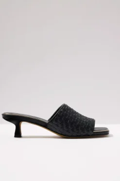 Shoes<SPLENDID FOOTWEAR Hampton Woven Heel Sandal Black