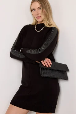 Dresses<EVEREVE Harlow Sweater Dress Black