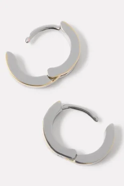 Jewelry<EVEREVE Harlyn Two Tone Huggies Gold/Silver