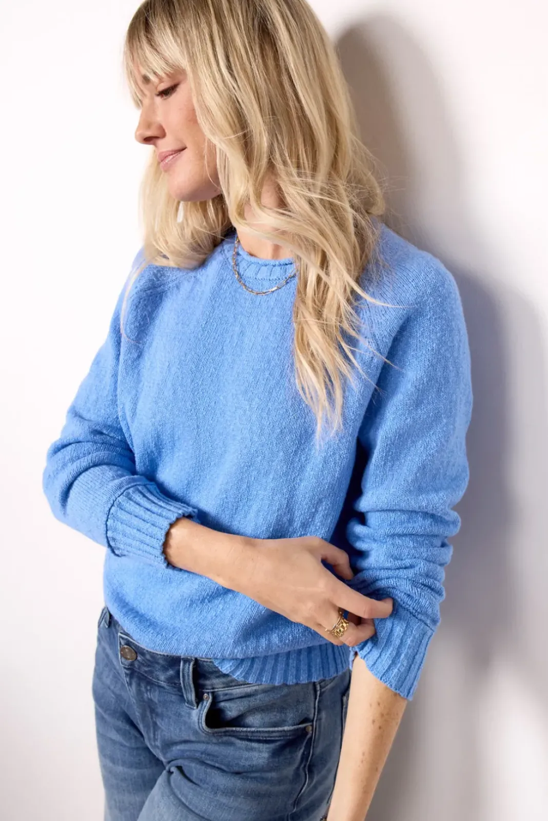 Sweaters<EVEREVE Harriett Roll Neck Pullover Frenchblue
