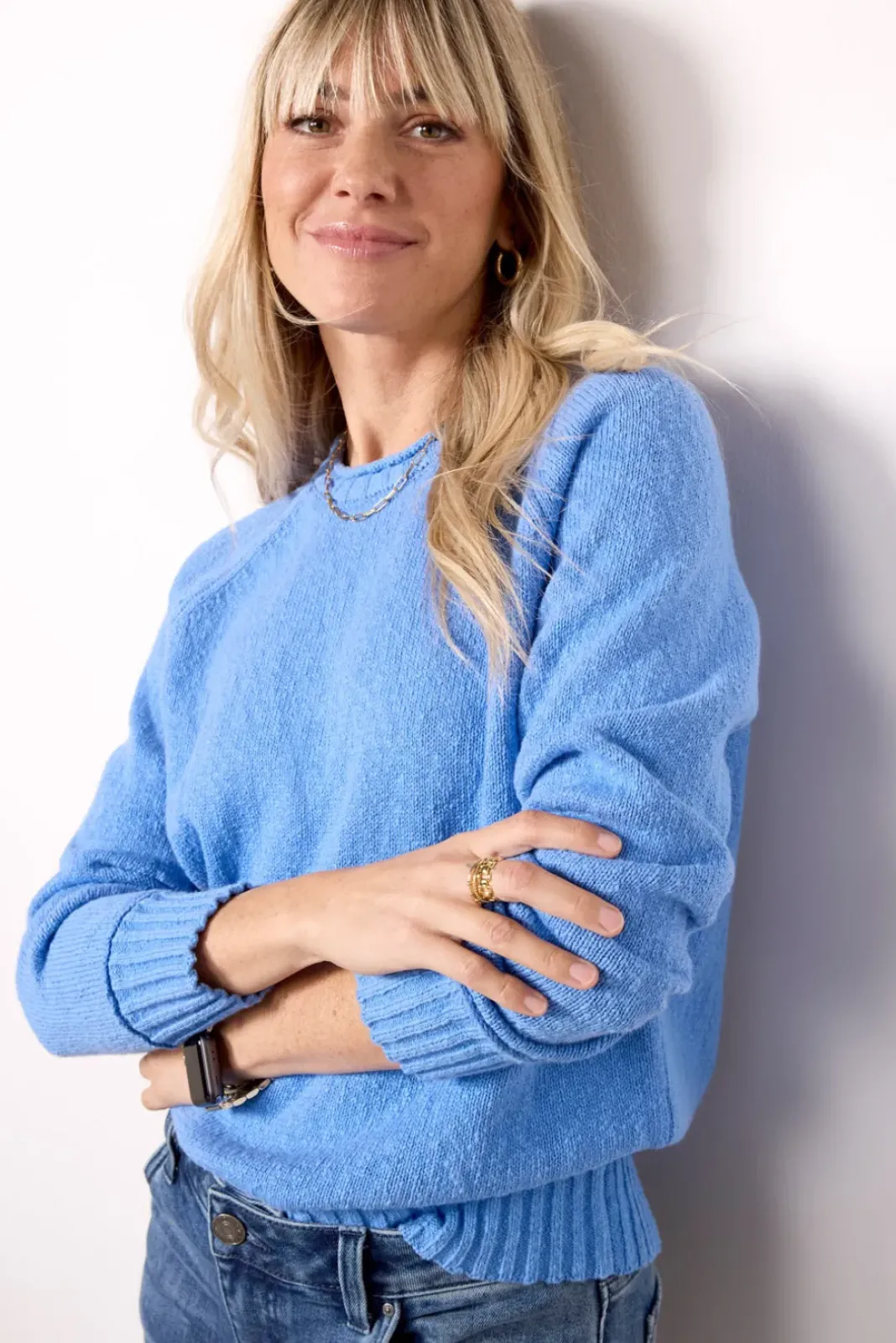 Sweaters<EVEREVE Harriett Roll Neck Pullover Frenchblue