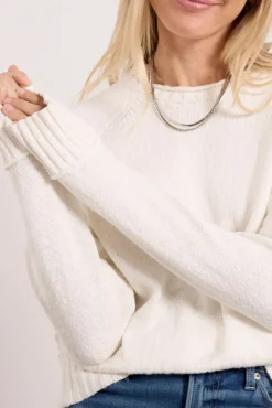 Sweaters<EVEREVE Harriett Roll Neck Pullover White