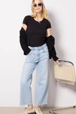 Tops & Tees<LNA Harrison Rib Tee Black