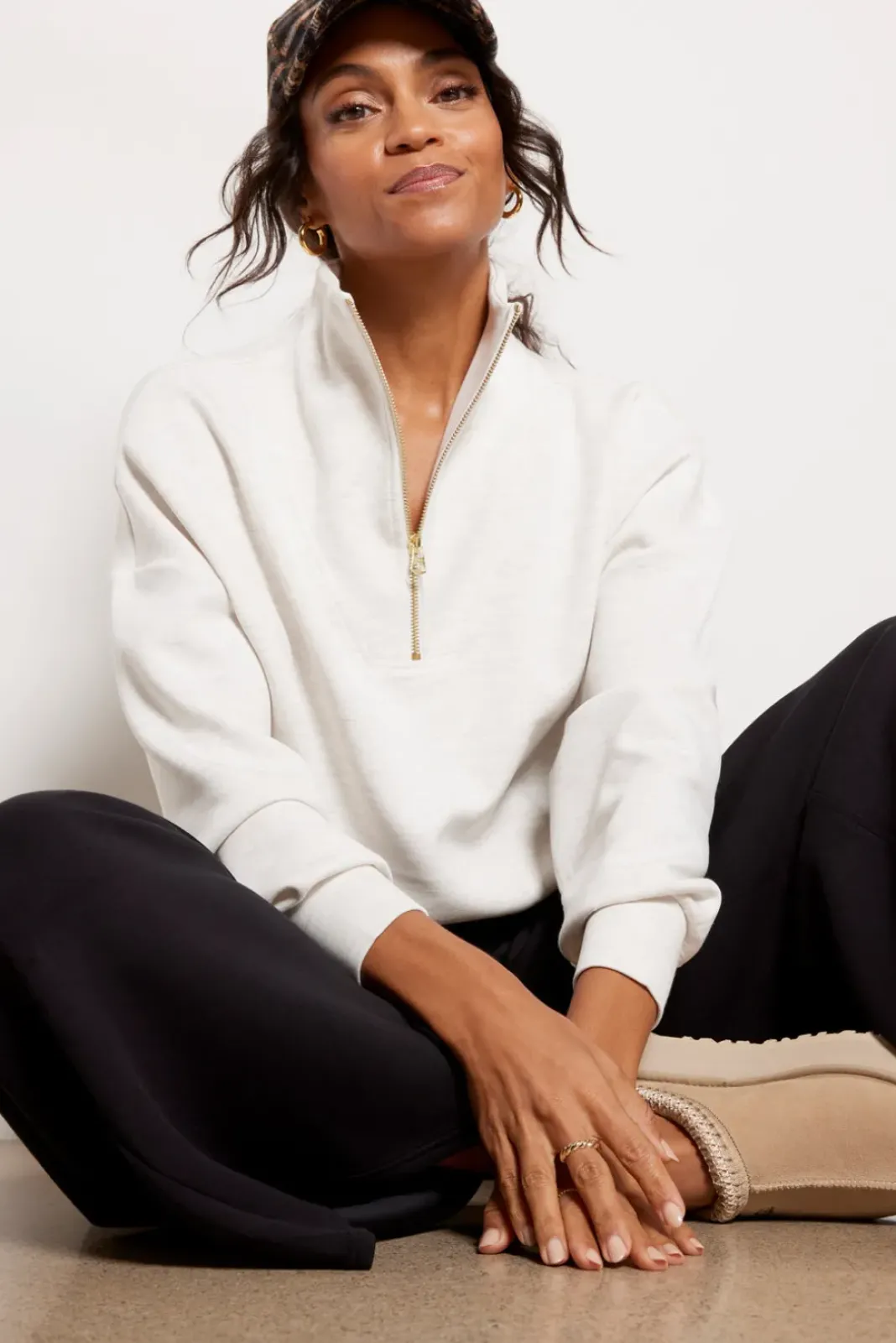 Sweatshirts<VARLEY Hawley Half Zip Sweat Ivml