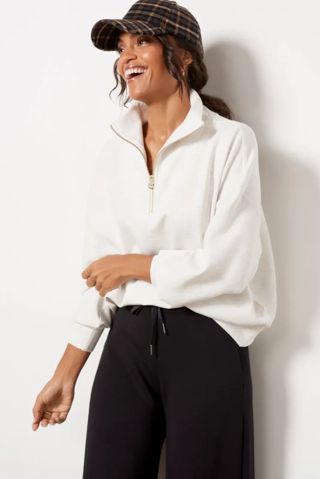 Sweatshirts<VARLEY Hawley Half Zip Sweat Ivml