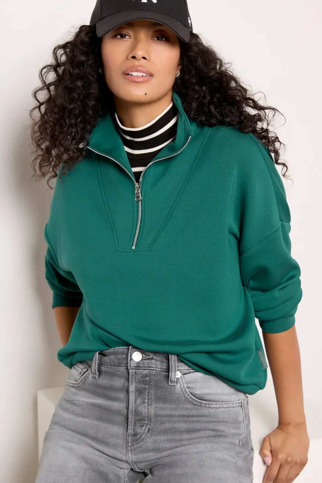 Sweatshirts<VARLEY Hawley Half Zip Sweat Forest