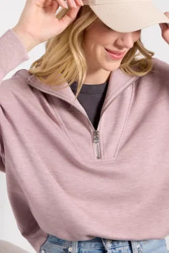 Sweatshirts<VARLEY Hawley Half Zip Sweat Mauvemarl