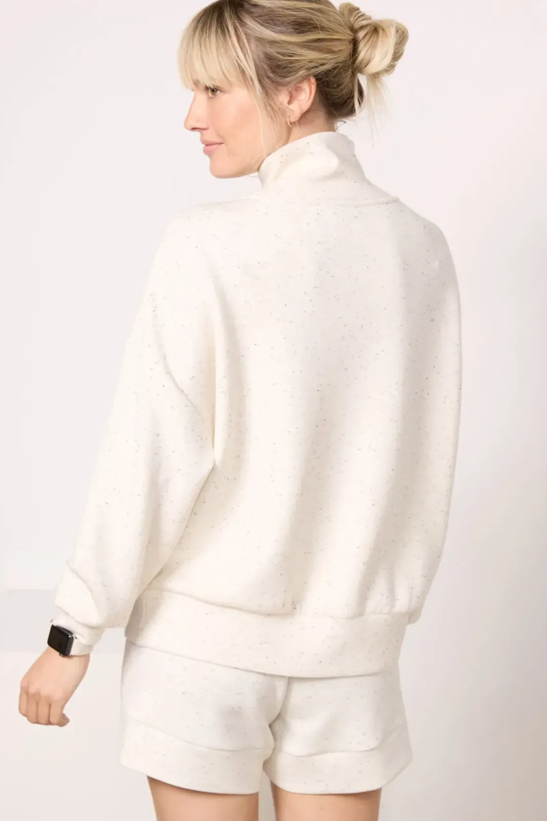 Sweatshirts<VARLEY Hawley Half Zip Sweat Ivorymarlfleck