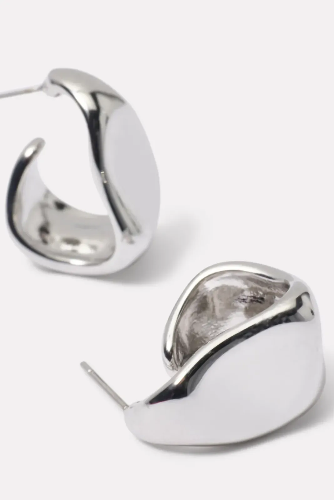 Jewelry<EVEREVE Hayley Hammered Hoops Silver
