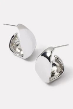 Jewelry<EVEREVE Hayley Hammered Hoops Silver