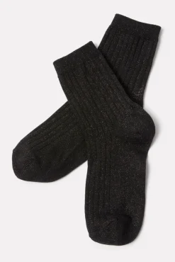 Socks<LE BON SHOPPE Her Lurex Sock Copperblack