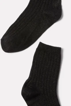 Socks<LE BON SHOPPE Her Lurex Sock Copperblack