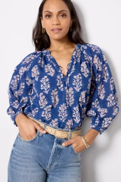 Tops & Tees<EMERSON FRY Heritage Top Pressedblueflowers
