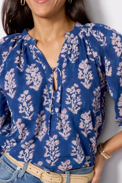 Tops & Tees<EMERSON FRY Heritage Top Pressedblueflowers